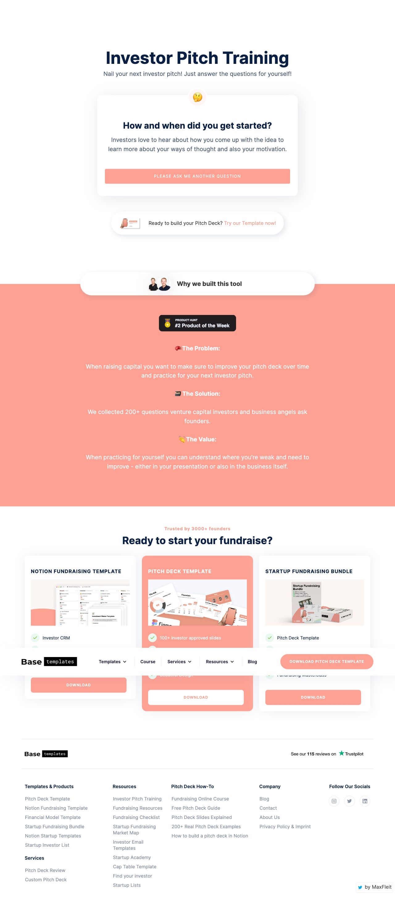 by BaseTemplates landing page design