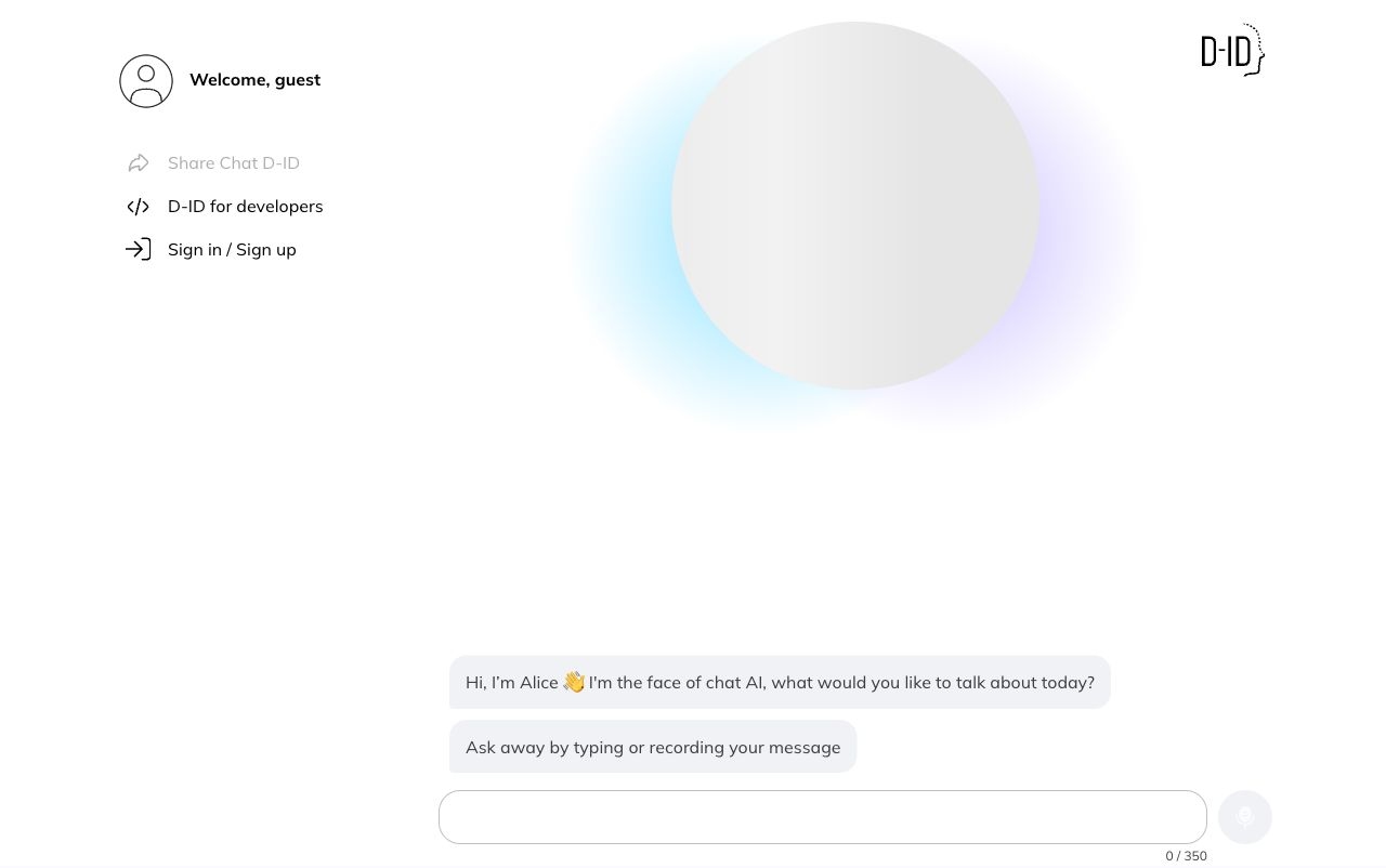 ID landing page design