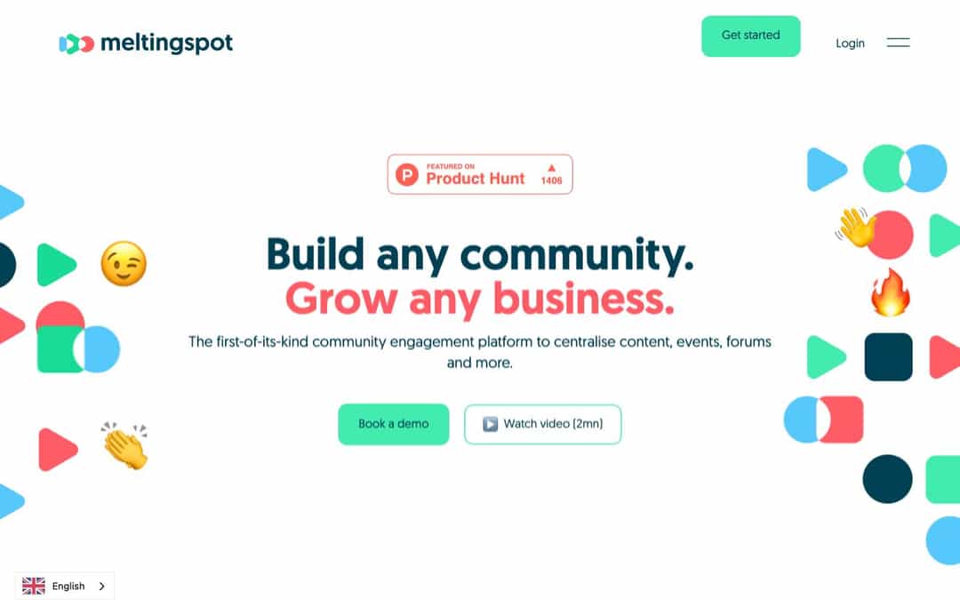 MeltingSpot landing page design