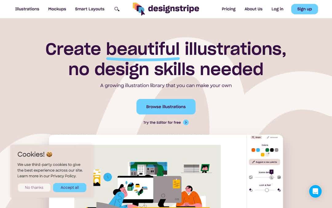 designstripe landing page design