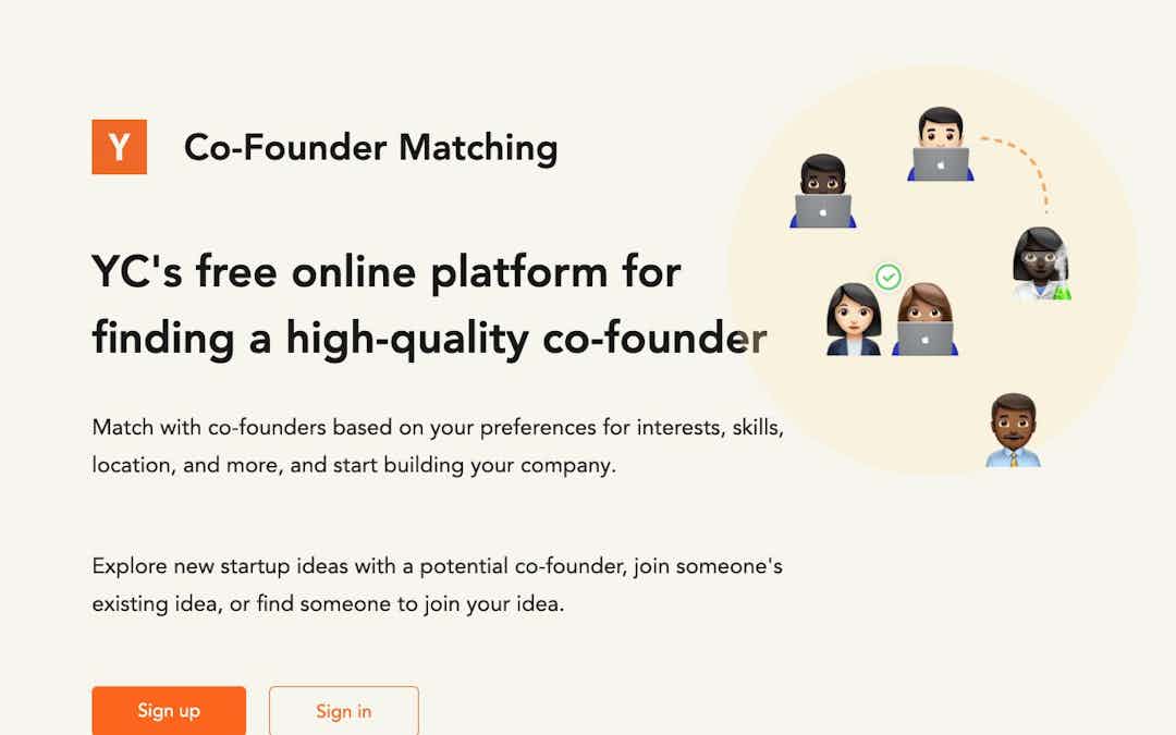 Startup School - The Best Resource for Founders landing page design