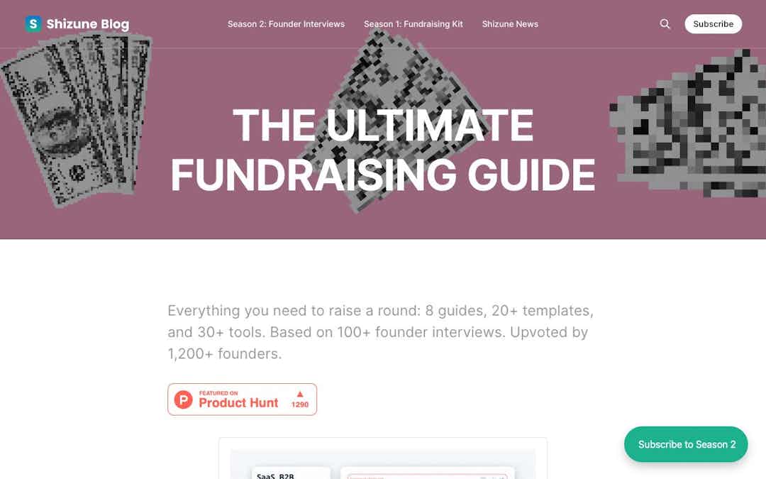 The Ultimate Fundraising Guide landing page design